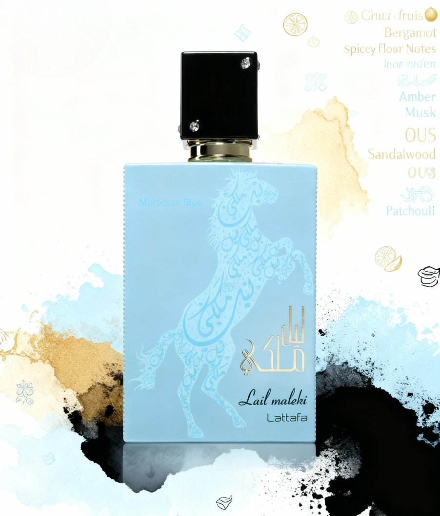 LAIL MALEKI MOROCCAN BLUE DI LATTAFA - 1OO ML EAU DE PARFUM UNISEX